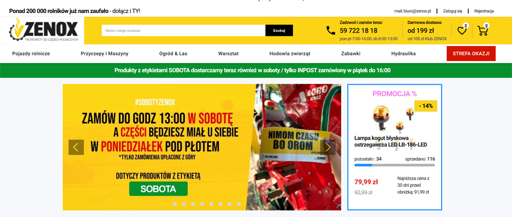 Zenox.pl – twój partner w zakupie części do maszyn rolniczych